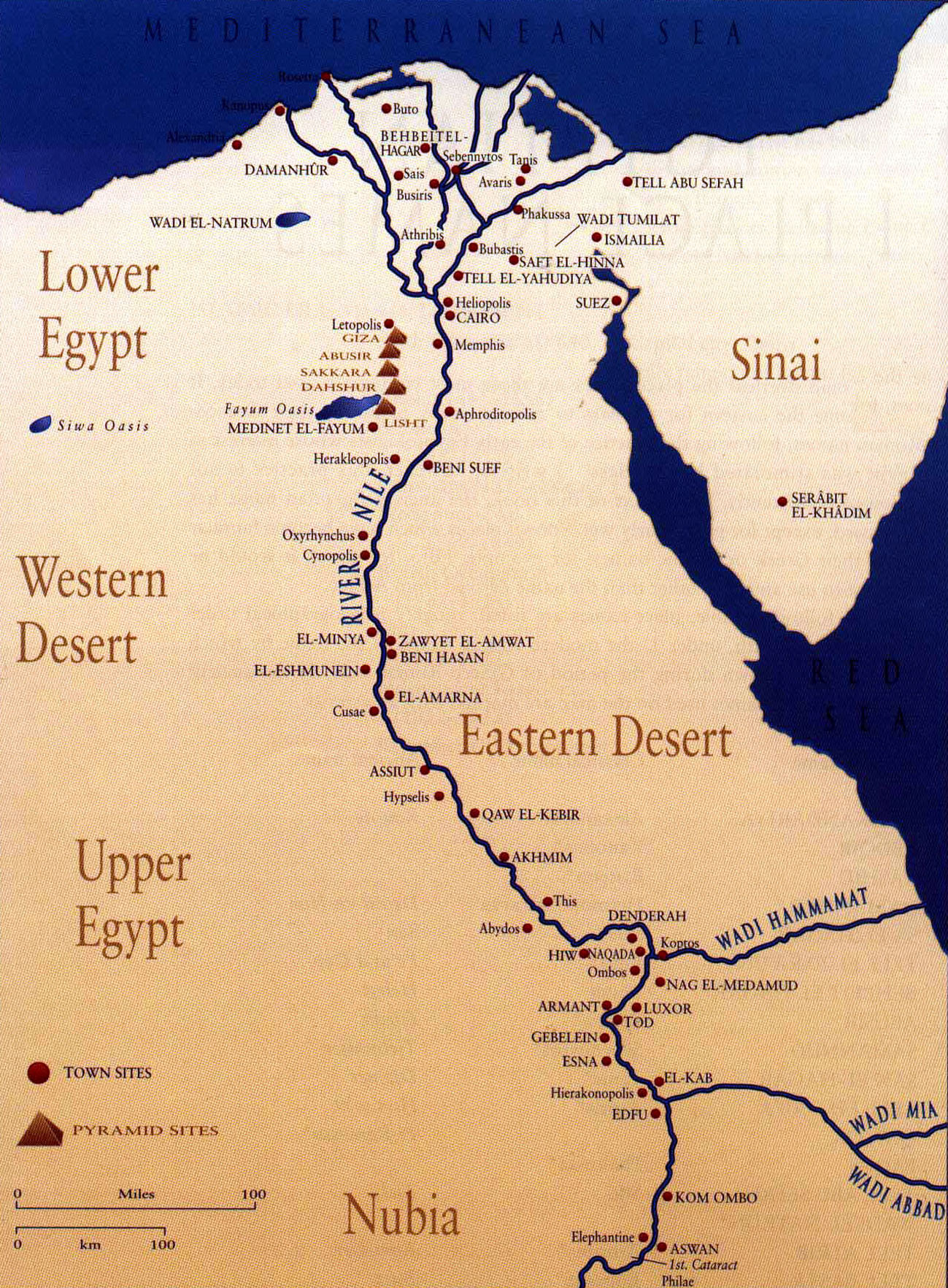 Egypt 80f Map 